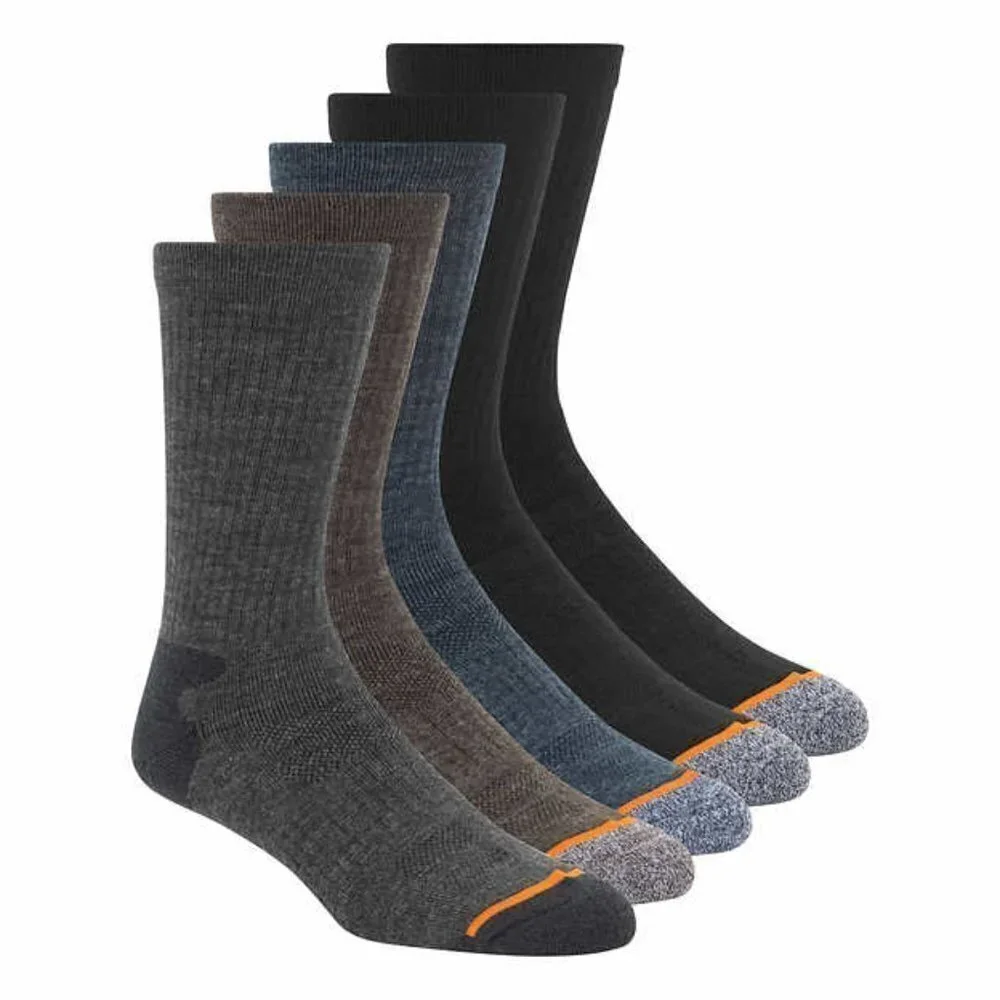 NWT - Weatherproof Men's Outdoor Crew Sock, 5-pair